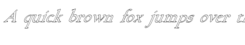 Preview of FZ ROMAN 17 HOLLOW ITALIC Normal