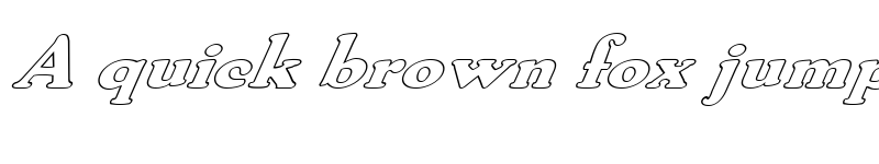 Preview of FZ ROMAN 30 HOLLOW ITALIC Normal