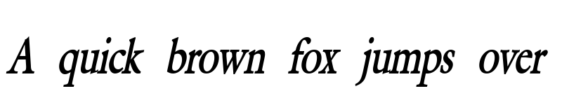 Preview of Galant-Condensed Bold Italic