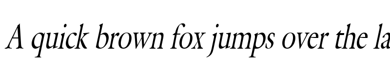 Preview of Galant Thin Italic