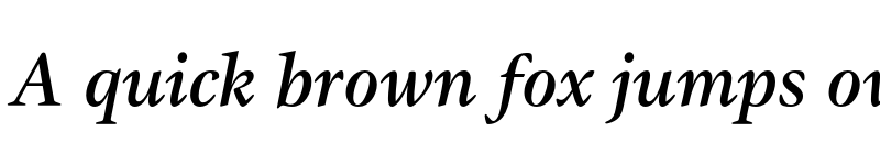 Preview of GammaEF Medium Italic