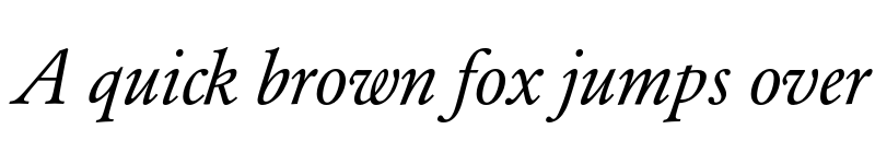 Preview of Garamond BE Oldstyle Figures Italic