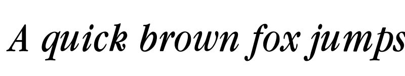 Preview of Garamond CondBook Italic