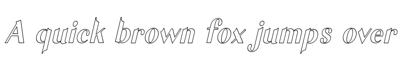 Preview of Garlic Outline Italic