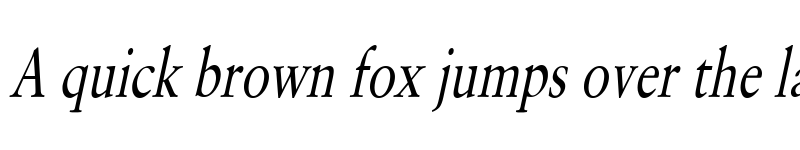 Preview of Garrick Thin Italic