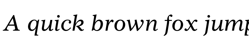 Preview of Gazette LH Italic