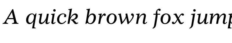 Preview of Gazette LT Std Italic