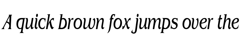 Preview of GazetteCondensed Italic