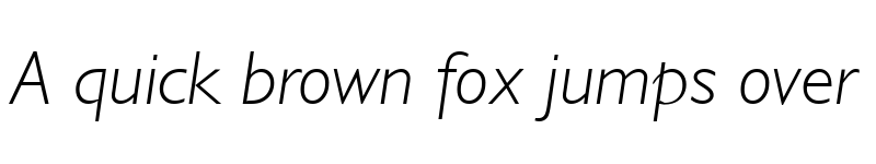 Preview of Gentle Sans Light Italic