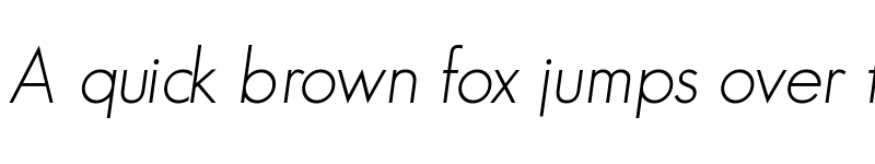 Preview of GeosansLight Medium Italic