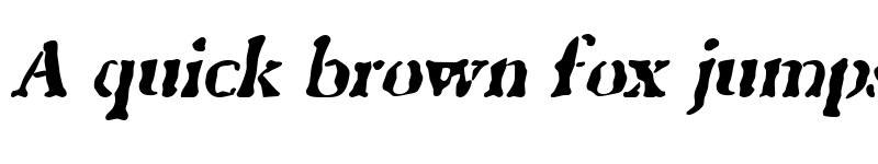 Preview of GhostTown BlackItalic