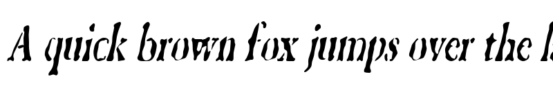 Preview of GhostTownCondensed Italic