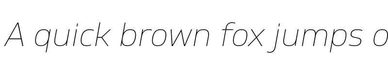 Preview of Gilam Thin Italic DEMO