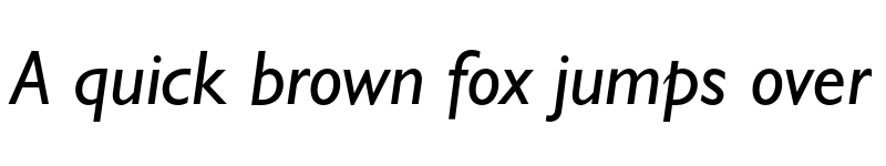 Preview of Gill Sans Italic