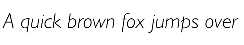 Preview of Gill Sans Light Italic