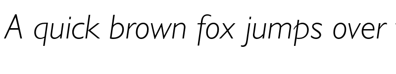 Preview of Gill Sans Std Light Italic