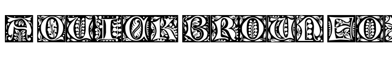 Preview of Gloucester Initials Regular