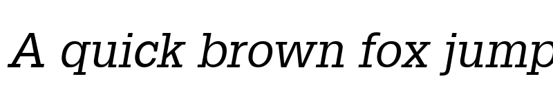 Preview of Glypha LT Italic