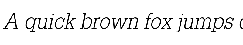 Preview of Glypha LT Light Italic