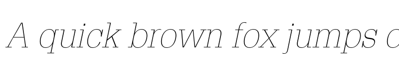 Preview of Glypha LT Thin Italic