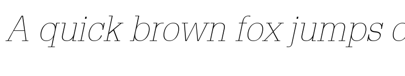 Preview of Glypha35-Thin ThinItalic