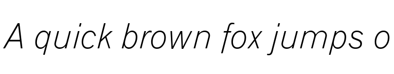 Preview of Gothic 720 Light Italic