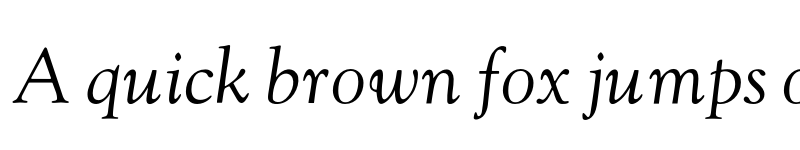 Preview of Goudy Italic