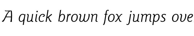 Preview of GoudySans Italic