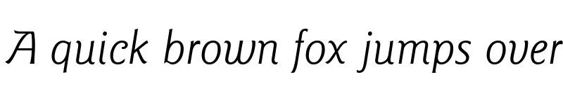 Preview of GoudySans LT Book Italic