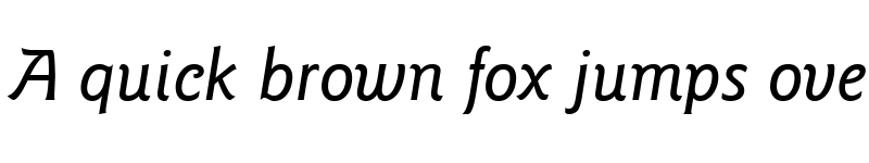 Preview of GoudySans LT Medium Italic