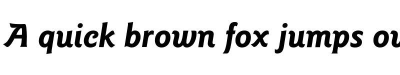 Preview of GoudySansEF Bold Italic