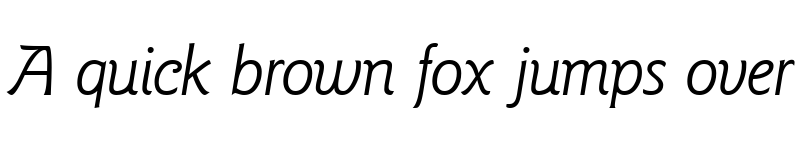 Preview of GoudySansTwo RegularItalic