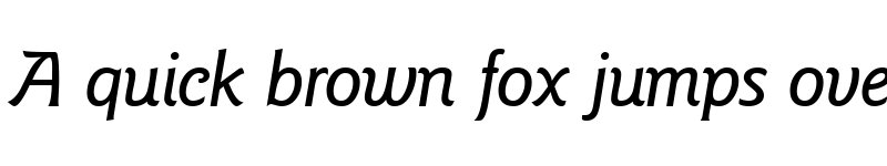 Preview of GoudySansTwoMedium RegularItalic