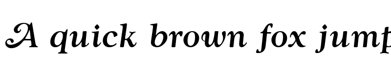 Preview of GoudySwaTMed Italic