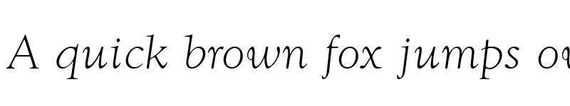 Preview of GoudyTLig Italic