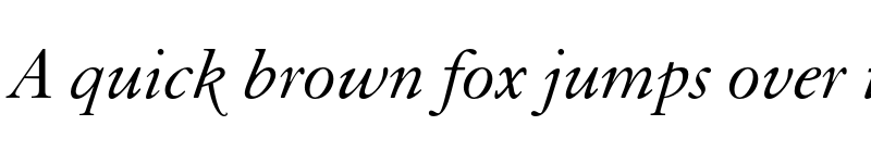 Preview of Granjon Old Style Figures Italic