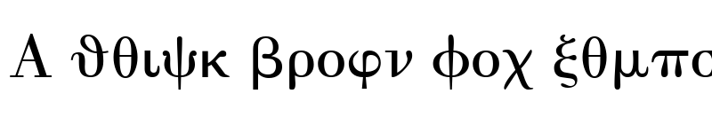 Preview of GreekType Regular