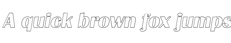 Preview of Grenoble Outline SF Italic