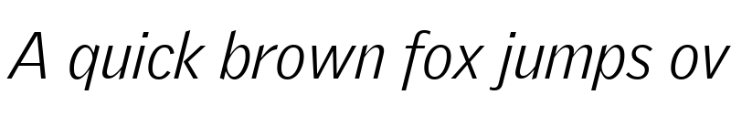 Preview of GriffithGothic Light Italic