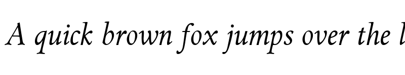 Preview of GriffoClassico Italic