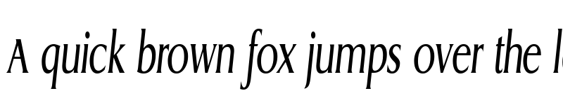 Preview of GriffonCondensed Italic