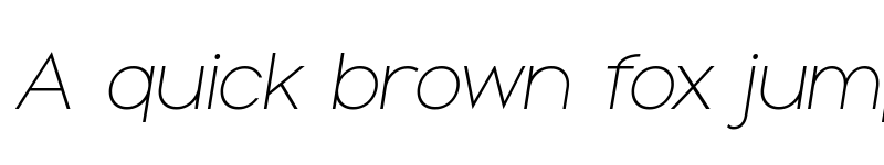 Preview of Groteska Light Italic