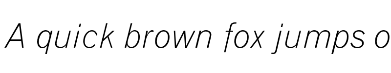 Preview of Grotesque MT Light Italic