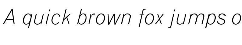 Preview of Grotesque MT Std Light Italic