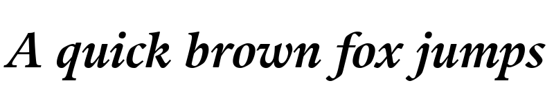 Preview of Guardi LT Roman Bold Italic