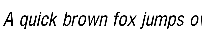 Preview of Hallmarke Condensed Italic