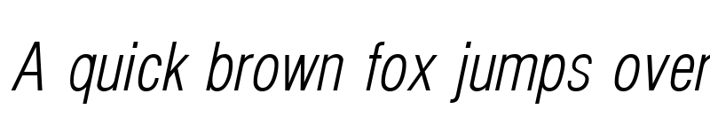 Preview of Hallmarke Condensed Light Italic