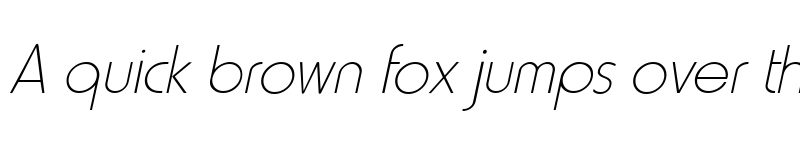 Preview of HammerThin Italic