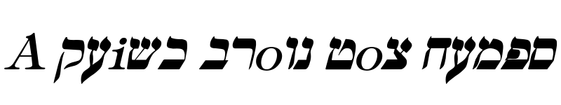 Preview of Hebrew-Italic Regular