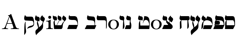 Preview of Hebrew Regular